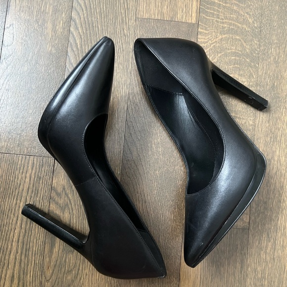 Michael Kors Black Leather Platform Stiletto Heel Women’s Size 8